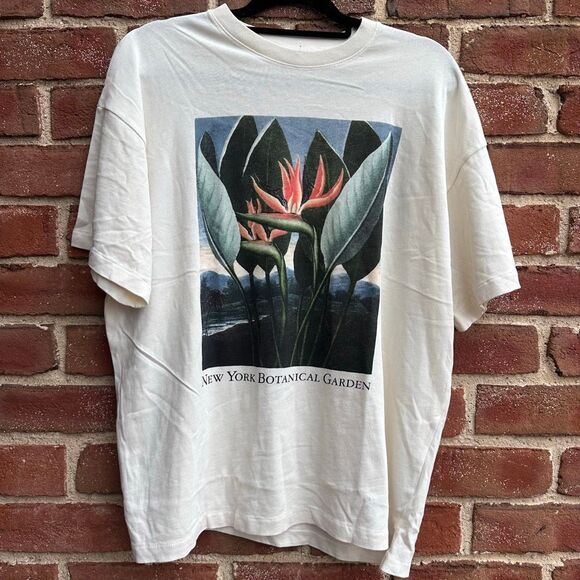 Madewell x New York Botanical Garden Graphic Tee White Cotton Size XS NEW - Picture 4 of 8
